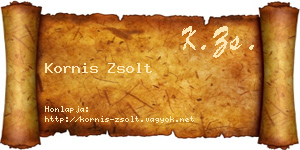 Kornis Zsolt névjegykártya