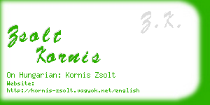 zsolt kornis business card